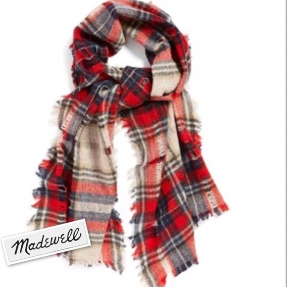 Madewell Accessories - Madewell openweave scarf in scottsdale Plaid NWT!